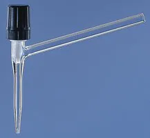 Merck BRAND needle-valve stopcocks for burettes and automatic burettes with PTFE spindle