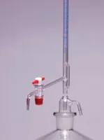 Merck Pyrex Burettes, Schellbach, automatic zero, class AS, PTFE stopcock