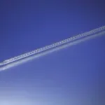 Merck Pyrex Rotaflo dual plug white enamel burettes, with Rotaflo stopcock