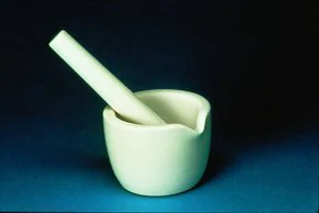 Merck Coors porcelain mortar