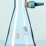 Merck Duran filtering flask, with Keck assembly set