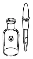 Merck Dropping bottle with graduated dropper