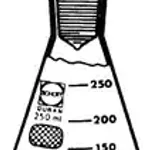 Merck Duran Erlenmeyer flask with stopper