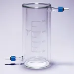 Merck Pyrex Beakers, jacketed with PTFE screwthread