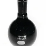 Merck Pyrex low actinic flat-bottom boiling flask, ST 24/40 joint