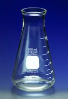 Merck Pyrex wide-mouth Erlenmeyer flask