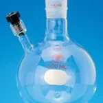 Merck Ace round-bottom flask with threaded side-arm