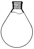 Merck Büchi evaporating flask, pear-shaped