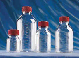 Merck Corning Costar traditional, round, plastic storage bottles