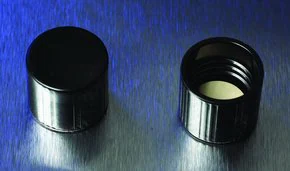Merck Corning phenolic cap with white rubber liner