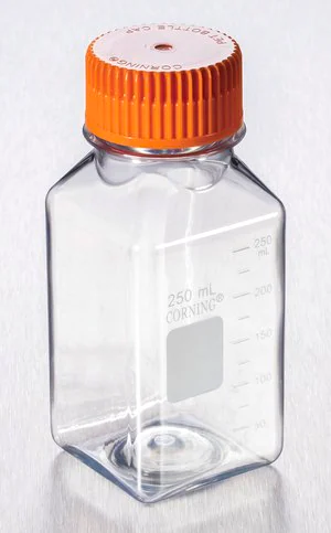 Merck Corning square PET storage bottles
