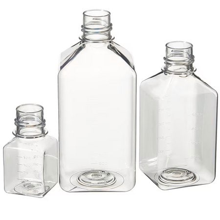 Merck Nalgene square graduated media bottle