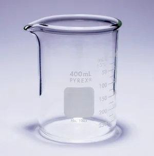 Merck Pyrex Griffin beakers, heavy duty, graduated