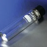 Merck Pyrex heavy-duty round-bottom centrifuge tubes, with phenolic screw cap and rubber liner