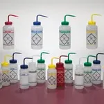 Merck Scienceware safety labeled wash bottles