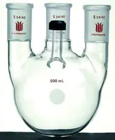 Merck Synthware four-neck round bottom flask with threaded side arm