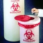 Merck Biohazard waste container