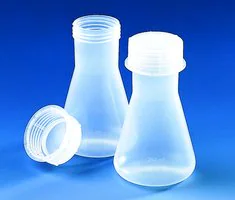 Merck BRAND Erlenmeyer flask, wide-neck, screw cap, PP