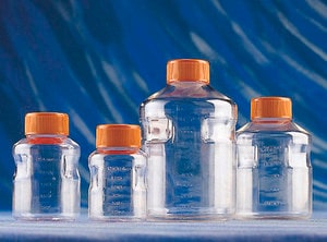 Merck Corning Easy-Grip round, plastic, storage bottles