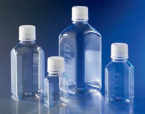 Merck Corning storage bottle, octagonal with HDPE screw cap