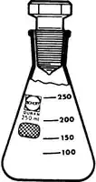 Merck Duran Erlenmeyer flask with stopper