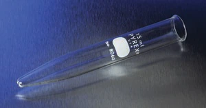Merck Pyrex centrifuge tubes with beaded rim, ungraduated