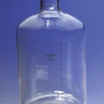 Merck Pyrex graduated solution bottle