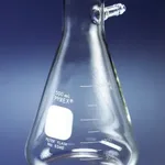 Merck Pyrex heavy wall graduated filtering flask, with tubulation