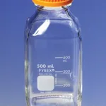 Merck Pyrex square media storage bottle