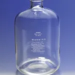 Merck Pyrex serum bottle