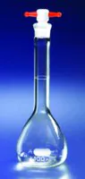 Merck Pyrex volumetric flask with PTFE stopper