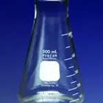 Merck Pyrex wide-mouth Erlenmeyer flask
