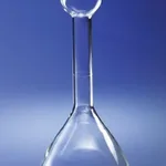 Merck Pyrex volumetric mixing flask, with ST stopper