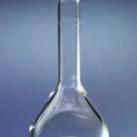 Merck Pyrex wide mouth micro volumetric flask with Pyrex ST stopper