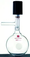 Merck Synthware storage flask with high vacuum valve and side arm