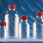 Merck Corning Costar traditional, round, plastic storage bottles