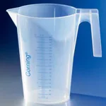 Merck Corning reusable beaker with handle and spout
