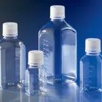 Merck Corning storage bottle, octagonal with HDPE screw cap