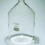 Merck Pyrex Aspirator bottles with ground glass side socket