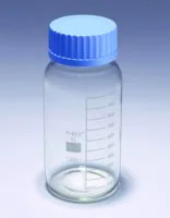 Merck Pyrex Media-Lab Bottles, wide mouth, with polypropylene cap and pouring ring, with printed trace code