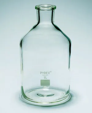 Merck Pyrex Reagent bottles, unground narrow neck