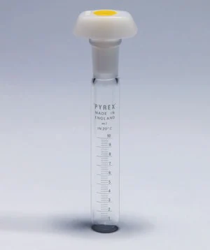 Merck Pyrex Test tubes with standard ground stoppers