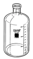 Merck PYREXPLUS coated solution bottles