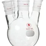 Merck Ace four-neck round-bottom flask