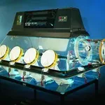Merck Plas-Labs multi-station Nitrogen dry-box glove box