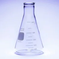 Merck Pyrex Erlenmeyer flask, heavy duty, narrow neck
