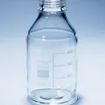 Merck Pyrex Media-Lab Bottles, with-out cap and pouring ring, with printed trace code