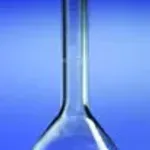 Merck Pyrex volumetric flasks with PE stopper