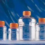 Merck Corning Easy-Grip round, plastic, storage bottles