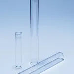 Merck Pyrex Test tubes, with rim, medium wall